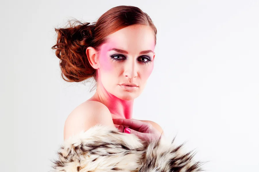 Glamour portret voor feest foto